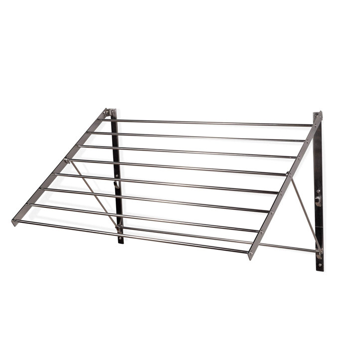 Gardenix Decor Stainless Steel Foldable WallMounted Drying Rack Wayfair